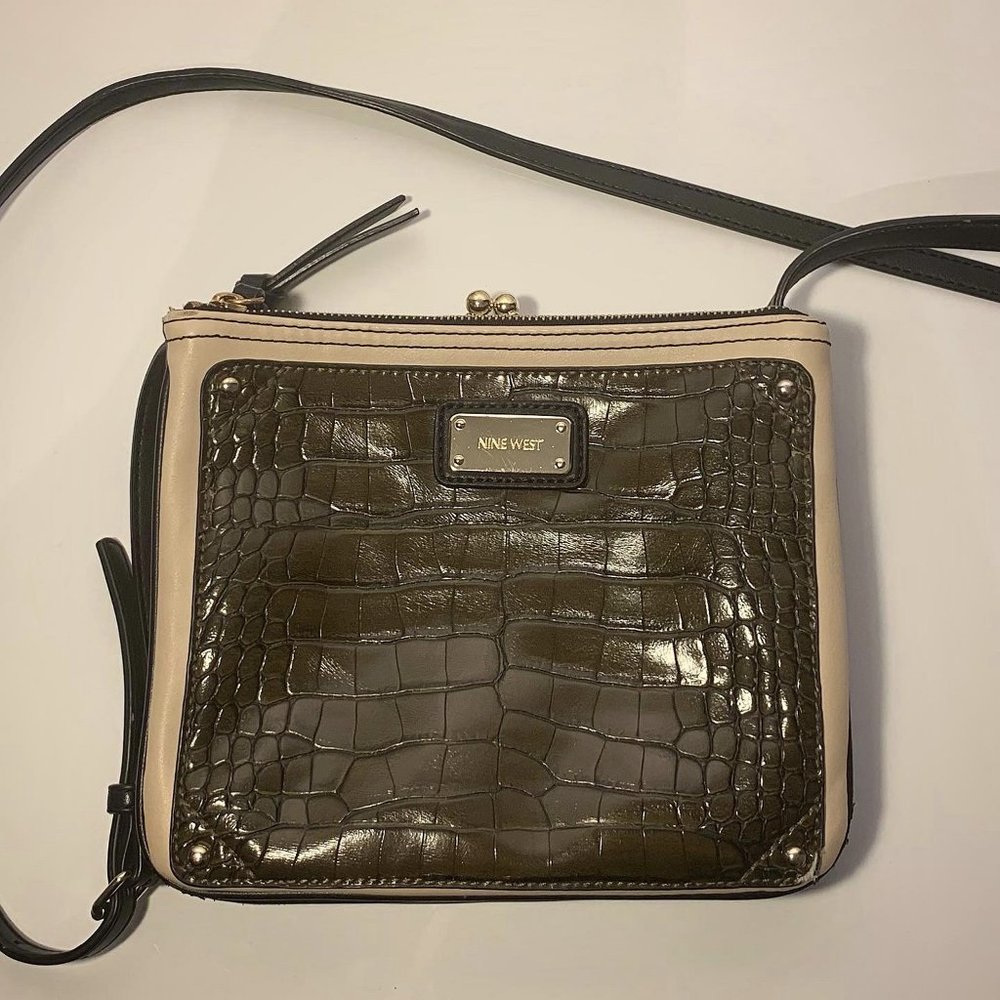 Black and Green Nine West Crossbody Bag